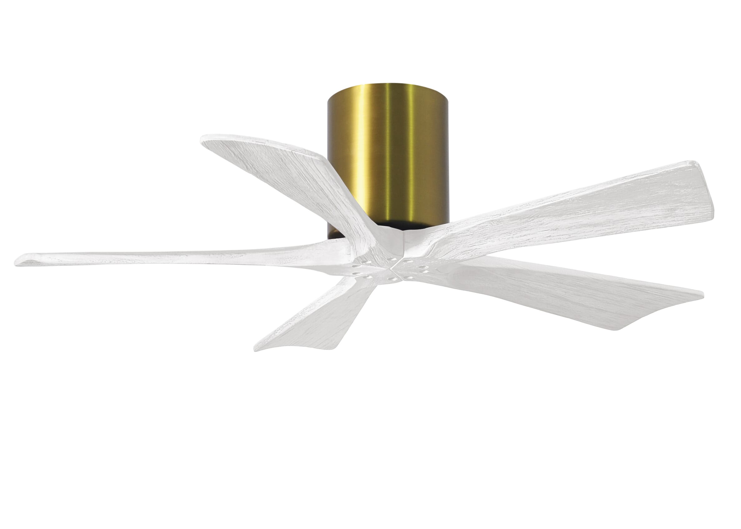 Irene 6-Speed " Ceiling Fan in Brushed Brass with Matte White blade