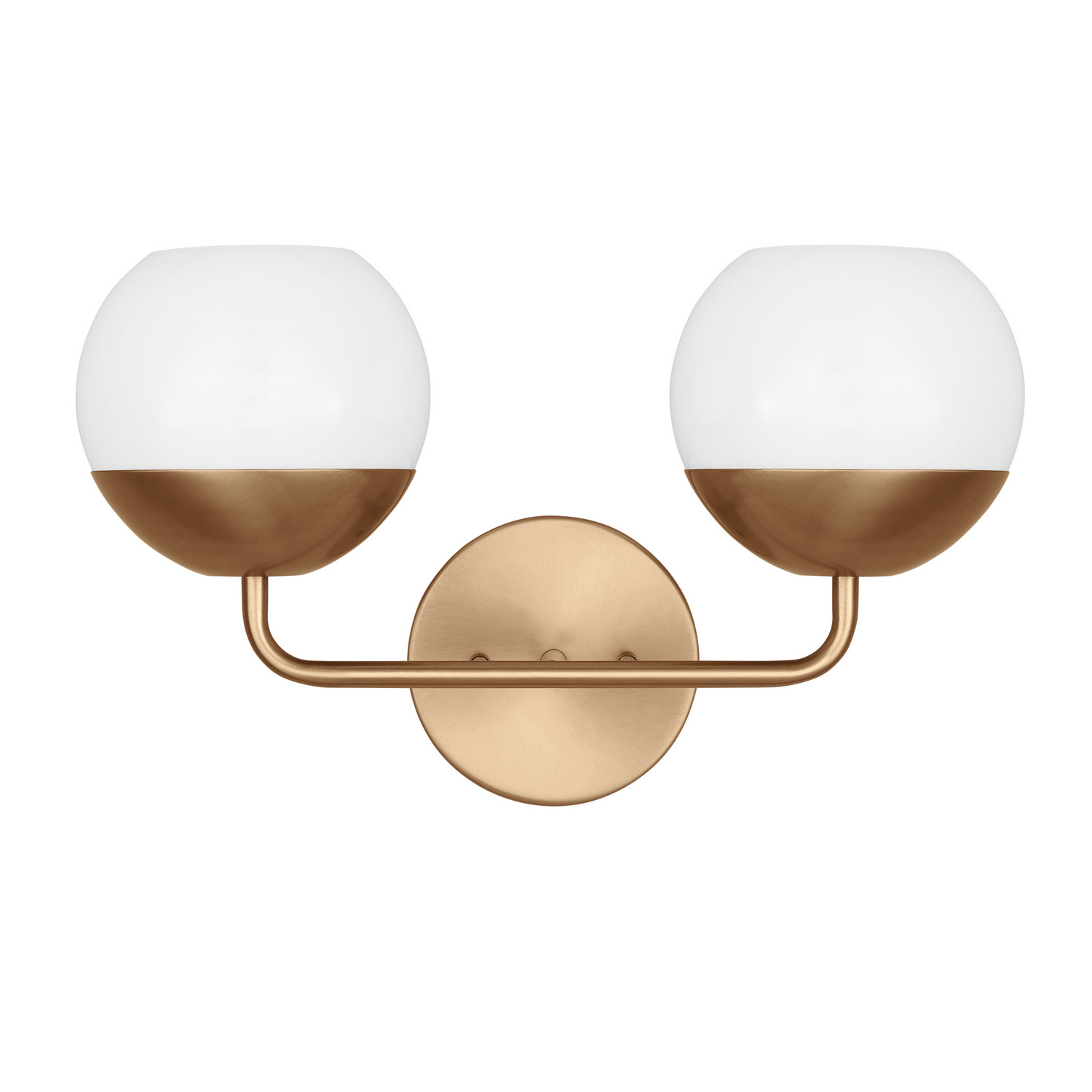 Alvin 2-Light Bathroom Vanity Light in Satin Bra