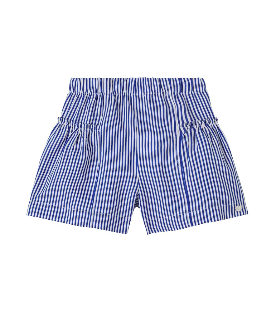 Ruffled striped shorts