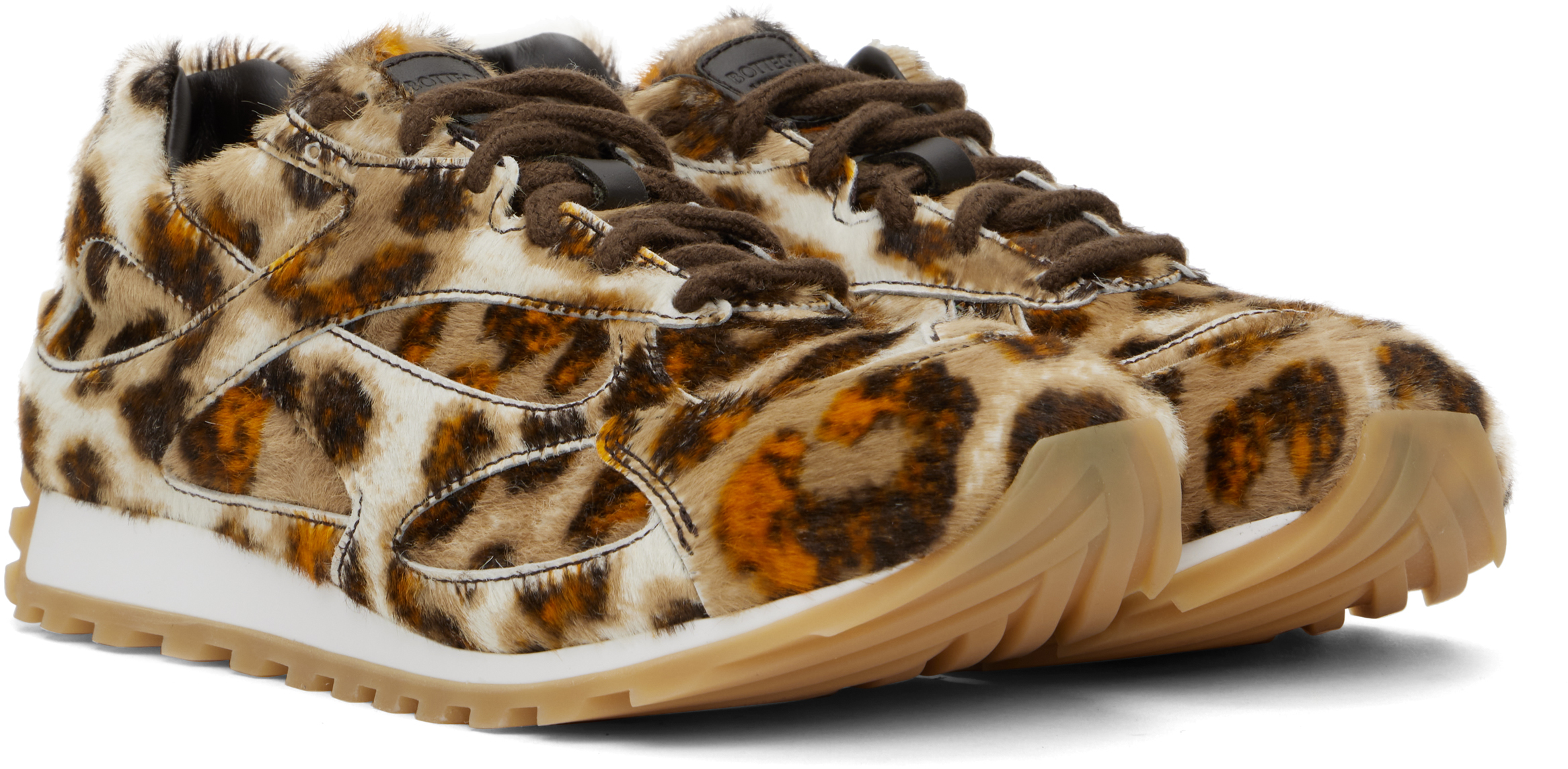 Bottega Veneta Brown & Orange Orbit Sneaker