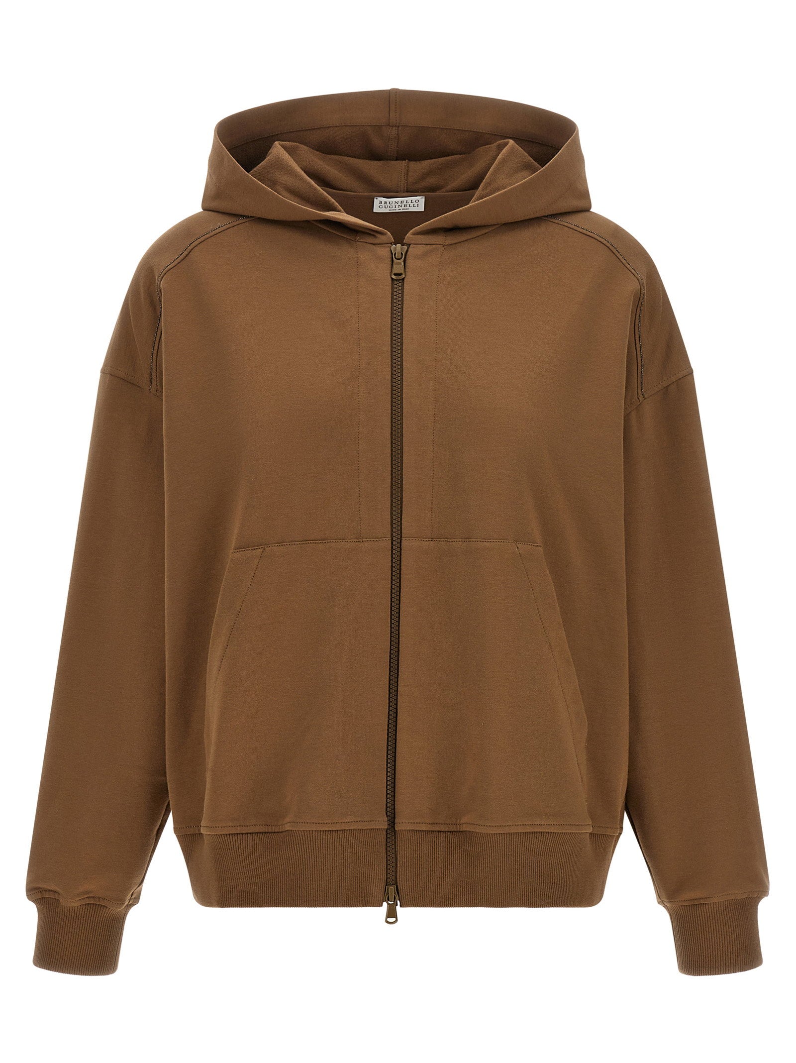 Shiny Trims Hoodie