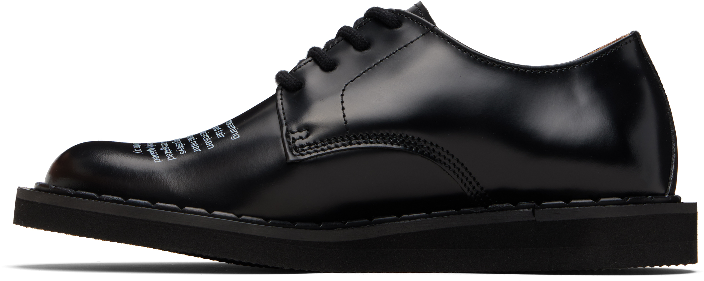 Black UNDERCOVER Edition 4 Eyelet Derbys