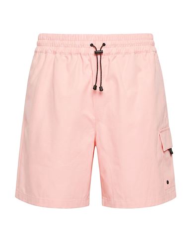 Man Shorts & Bermuda Shorts Pink Size L Cotton