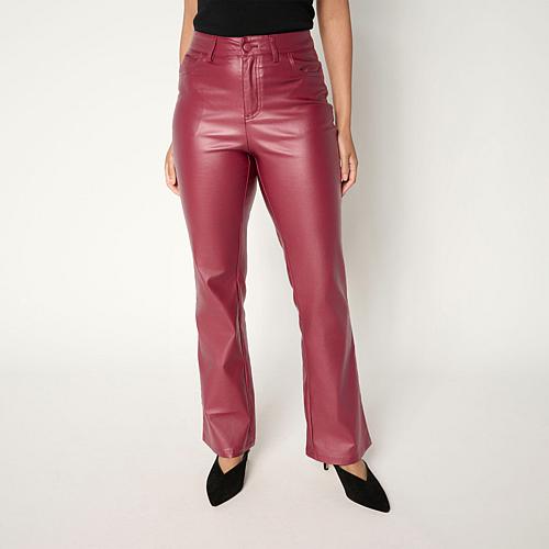 C Wonder by Christian Siriano Coated Bootcut Millenium Pant - Rhododendron