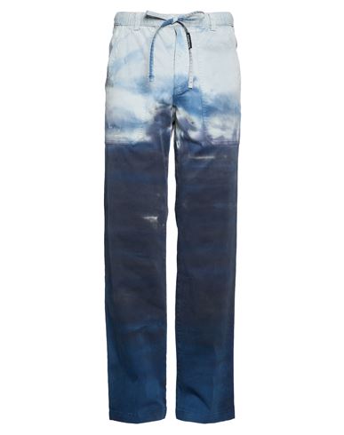 Man Pants Navy Size 32 Cotton, Elastane