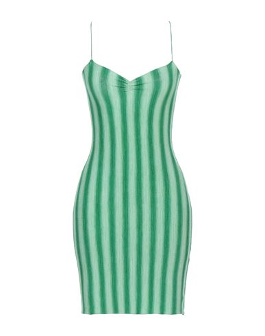 Woman Mini dress Green Size L Viscose