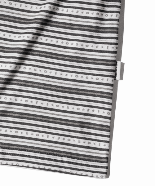 Gray Star Logo Stripe Full Print Long Sleeve