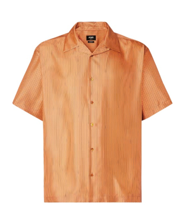 Orange silk shirt