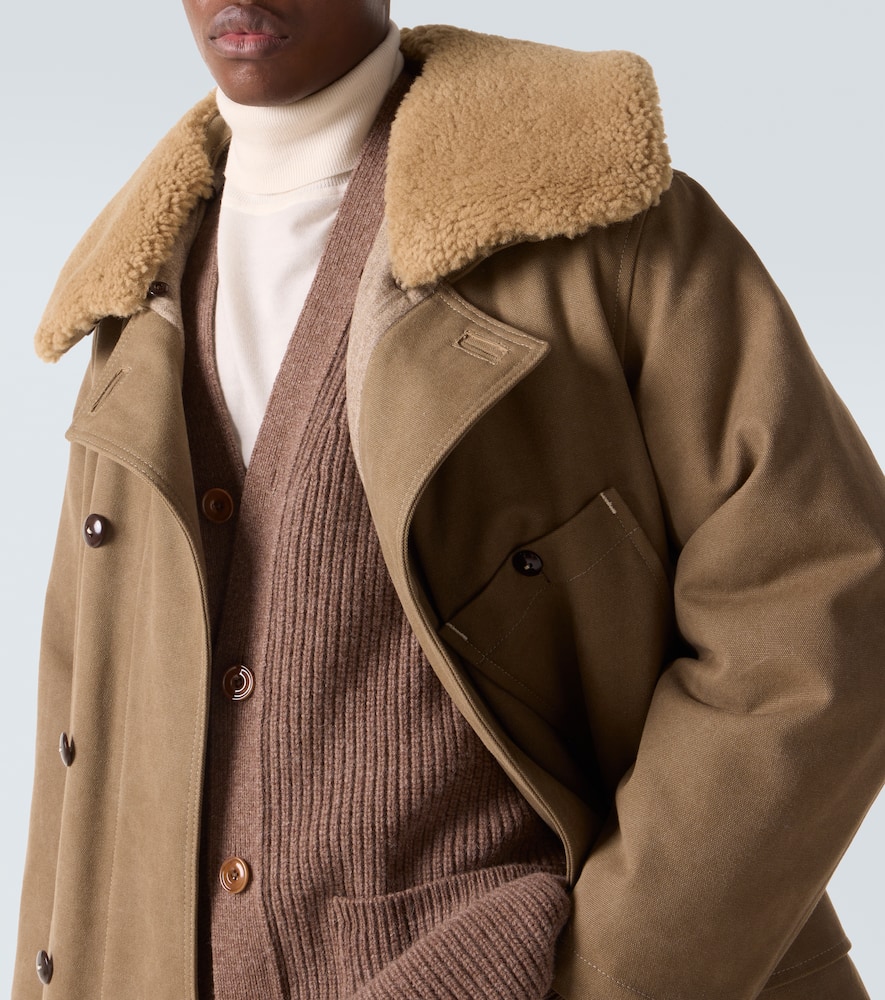 Cotton-blend canvas parka