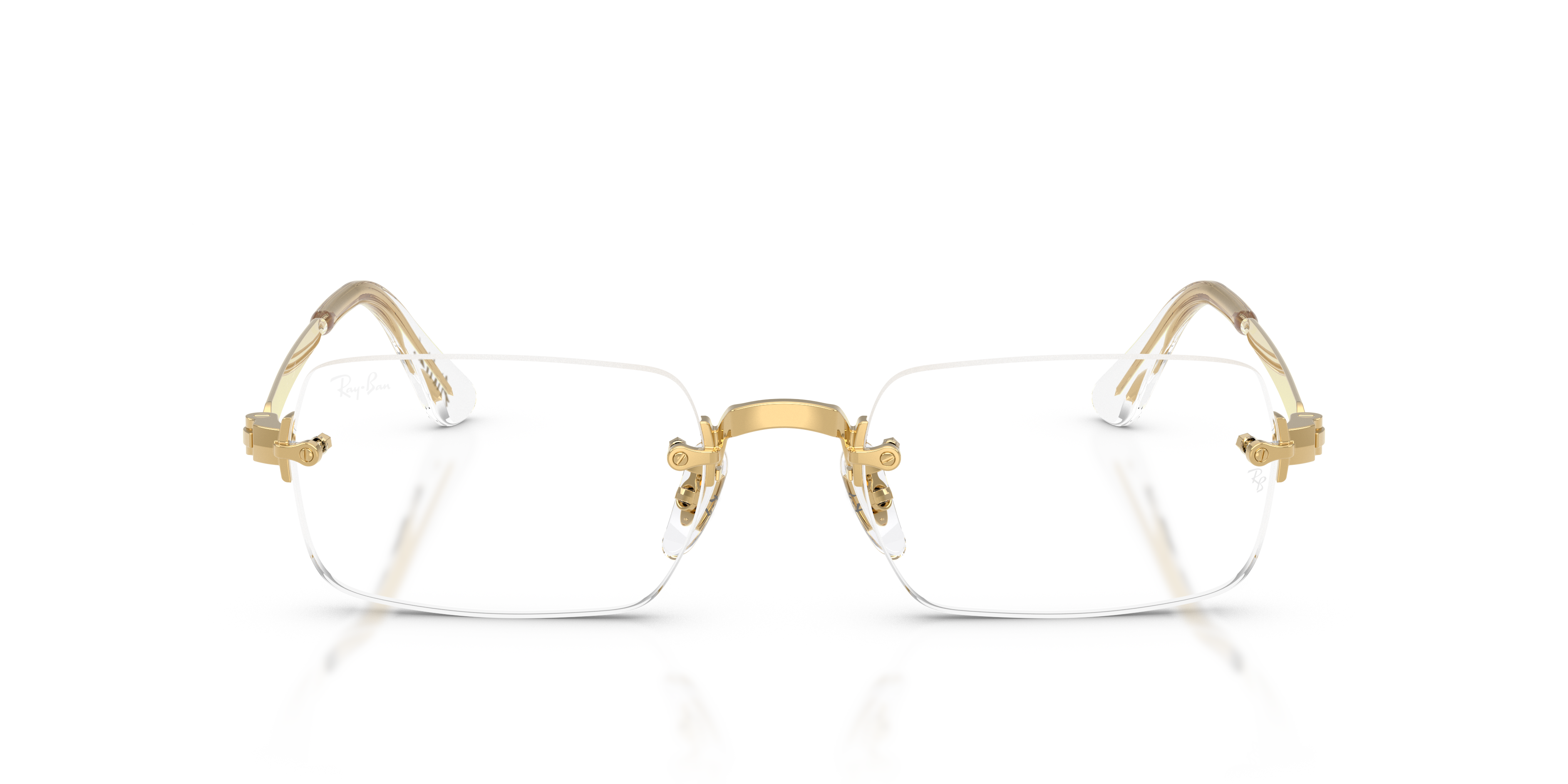 Ray - Ban Unisex Ray - Ban RX3928V 2500 Optical frames Metal Gold Transparent Squared Norma