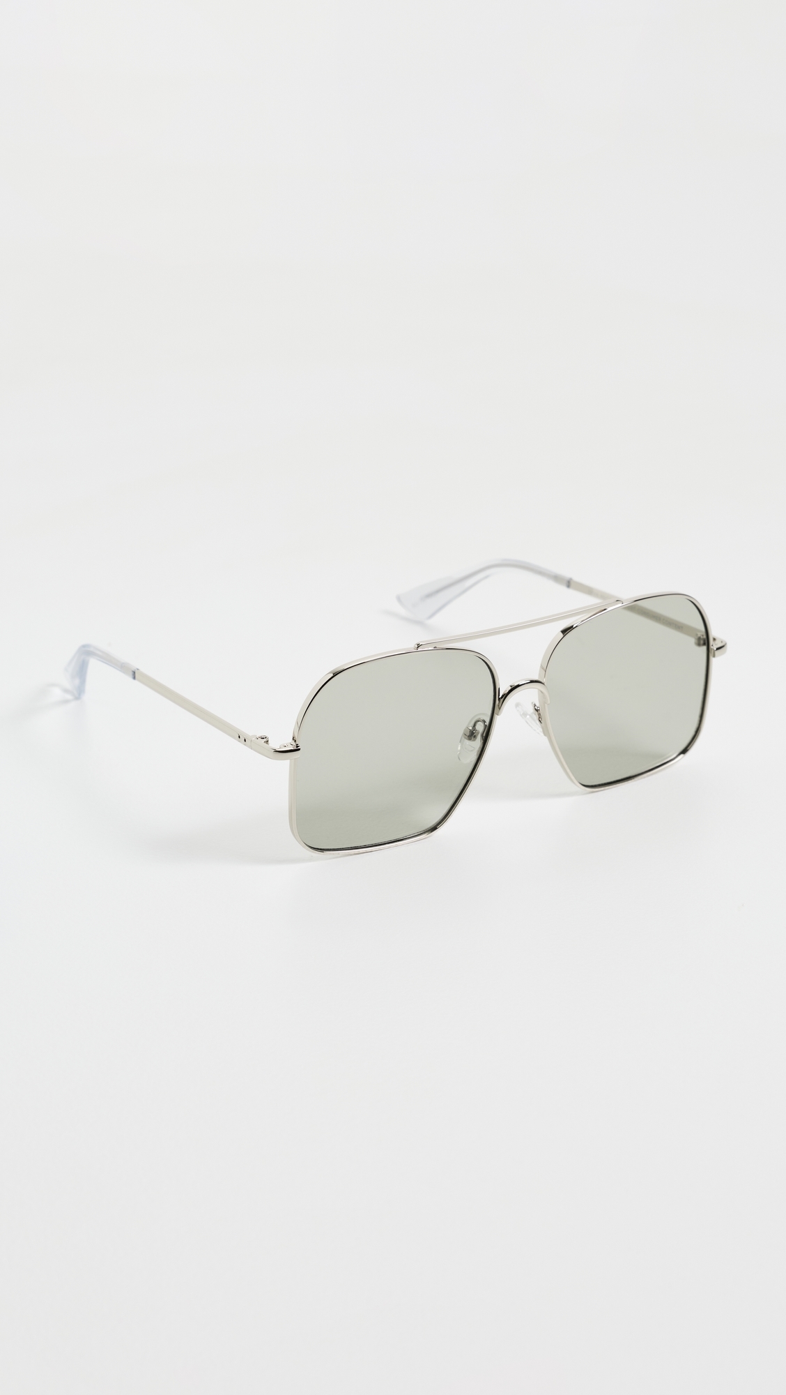 Civelle Sunglasses Bright Silver/Xtal Clear One Size