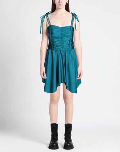 House Of Amen Woman Mini dress Deep teal Size 2 Polyamide, Elastane