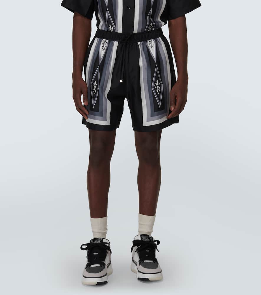 Diamond silk shorts
