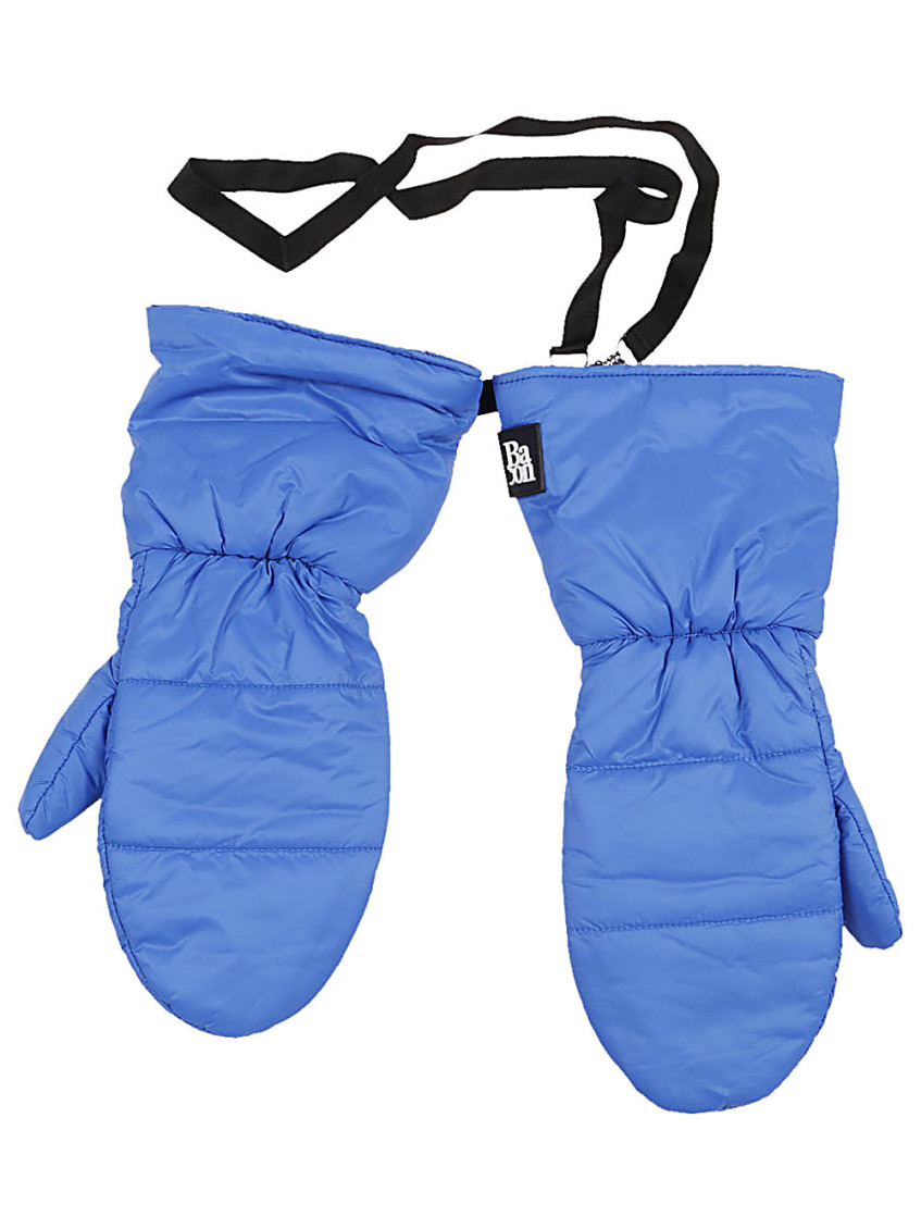 Blue Little Joy puffer gloves
