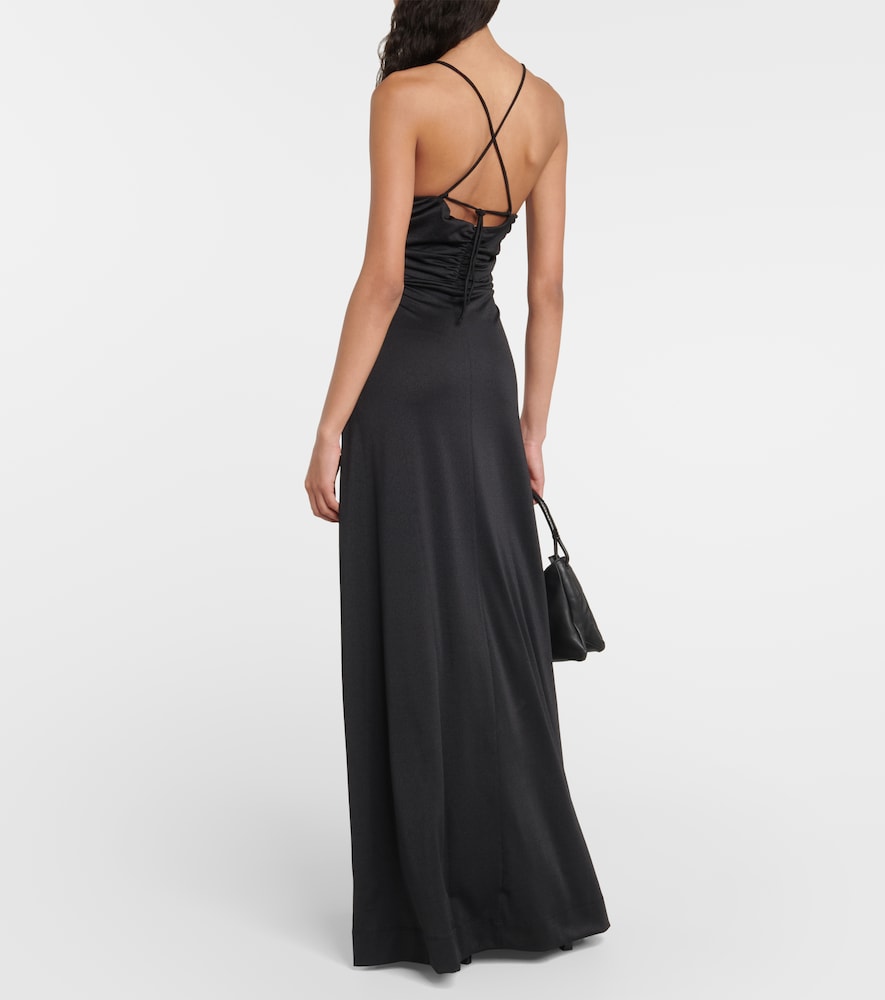 Crêpe jersey maxi dress