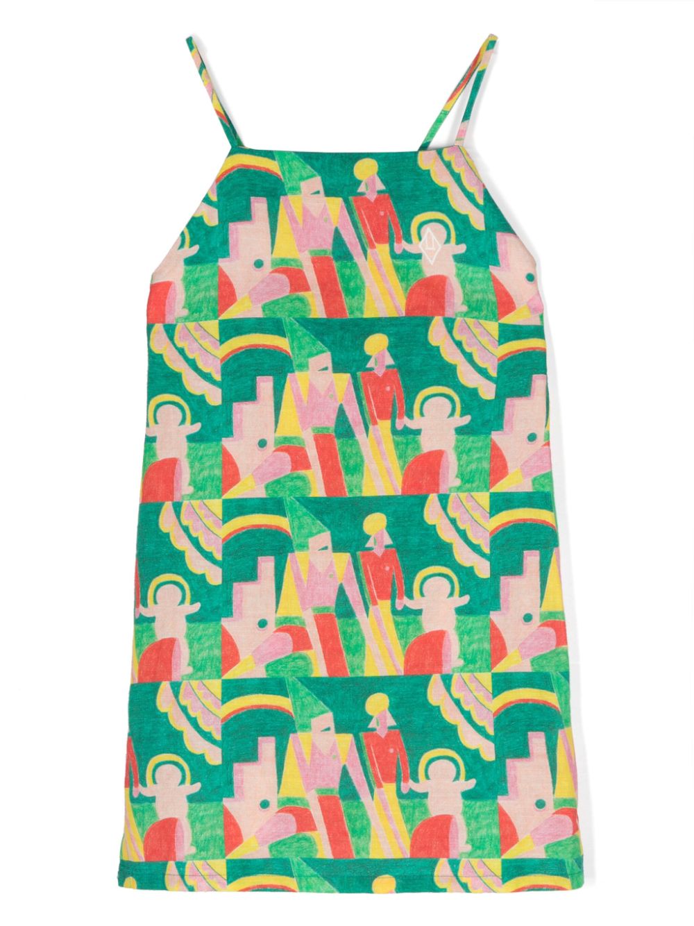 Marten graphic-print dress - Green