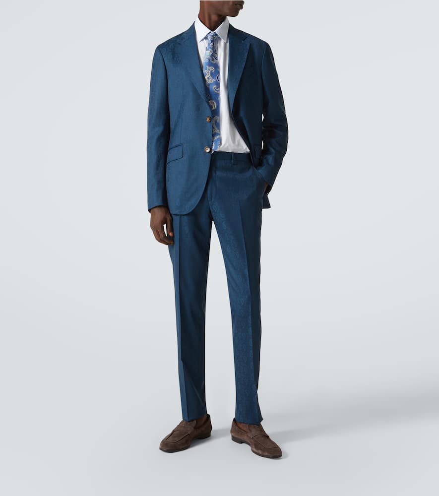 Roma paisley silk suit