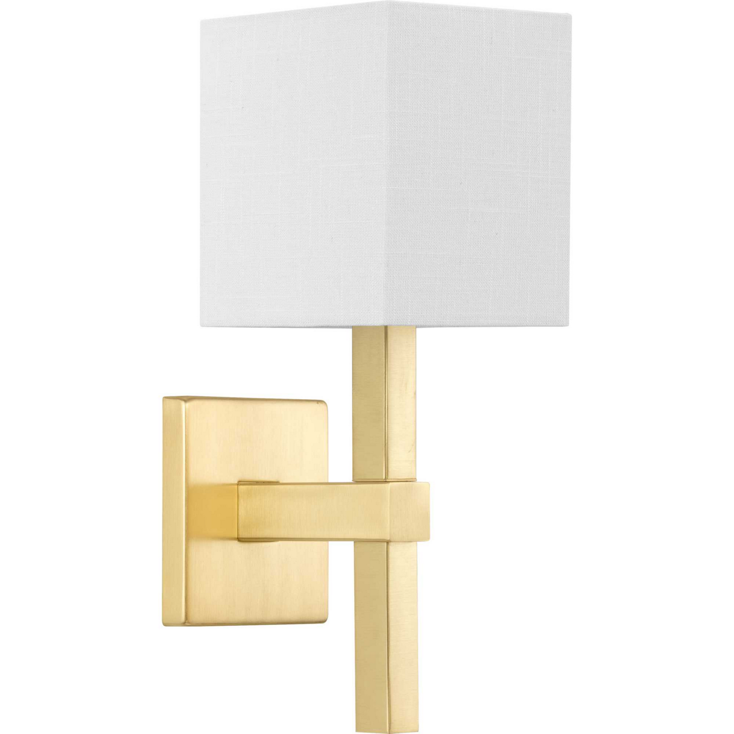 Satin Brass One Light Wall Sconce from the Metro Collection