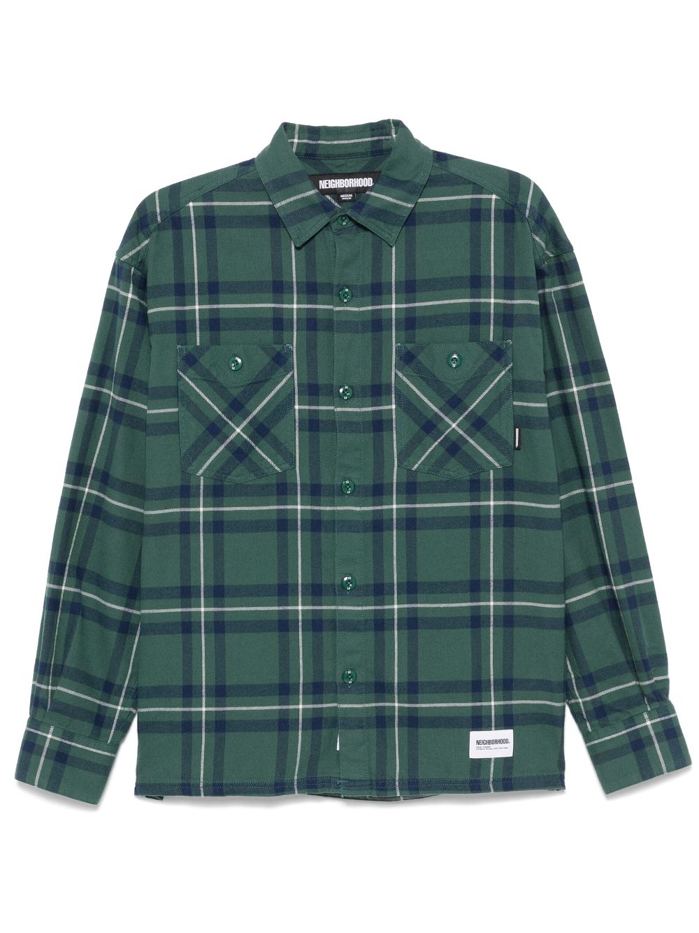 Tartan-check shirt - Green