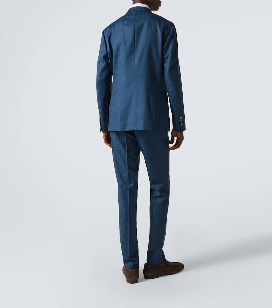 Roma paisley silk suit