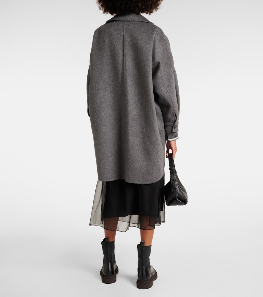 Oversized cashmere car coat