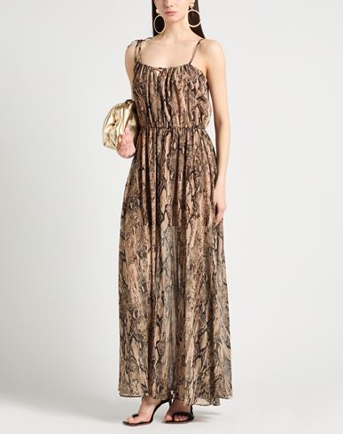 Just Cavalli Woman Maxi dress Sand Size 4 Polyester