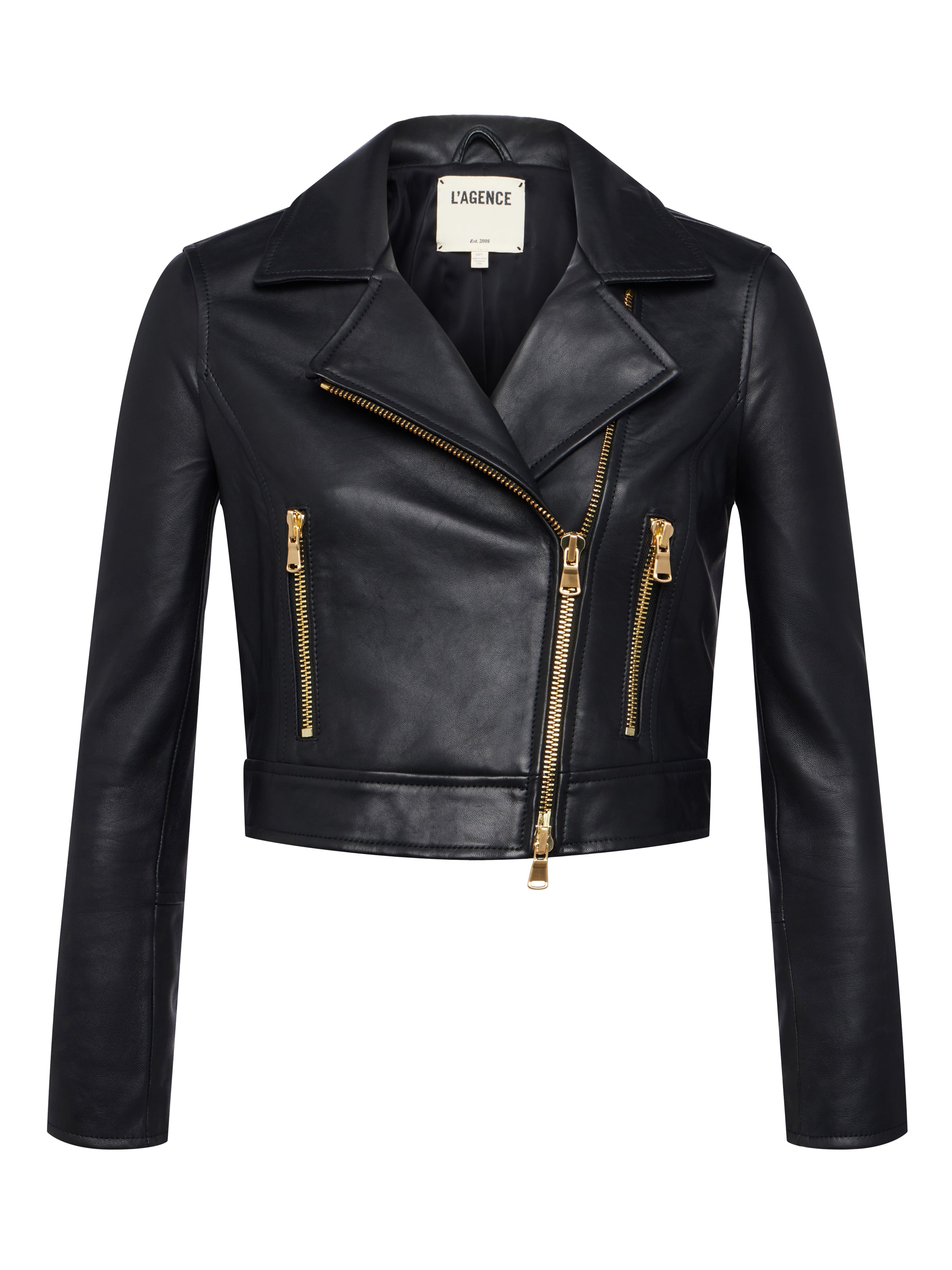 Onna Leather Jacket In Black