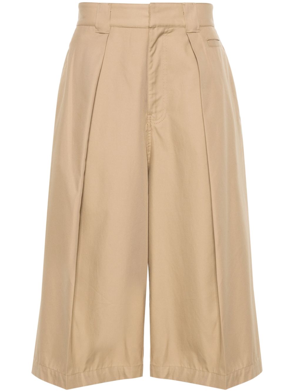 Loewe Paula's Ibiza Cotton Pleated Cropped Trousers