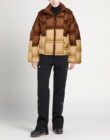 Woman Puffer Brown Size M Polyamide
