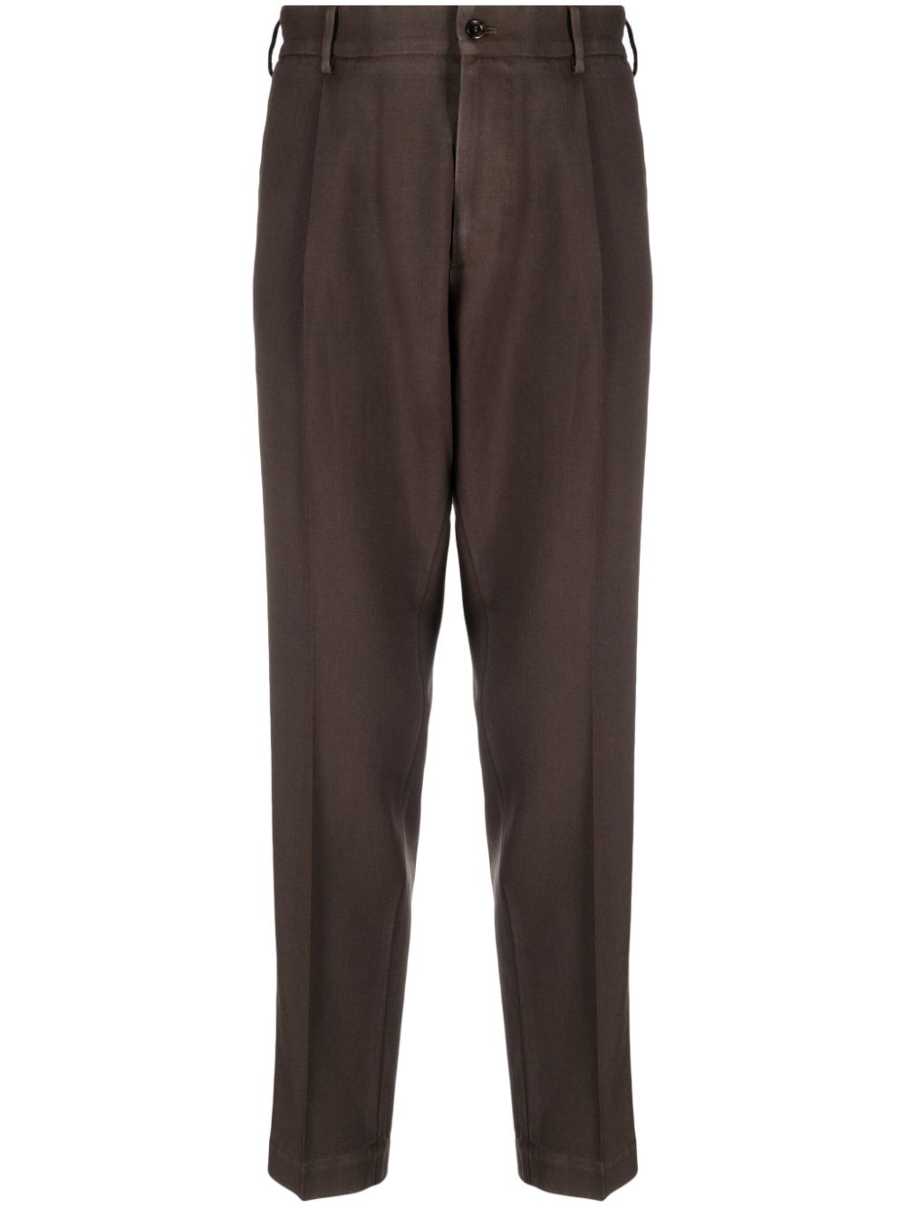 Riccardo mid-rise trousers - Brown