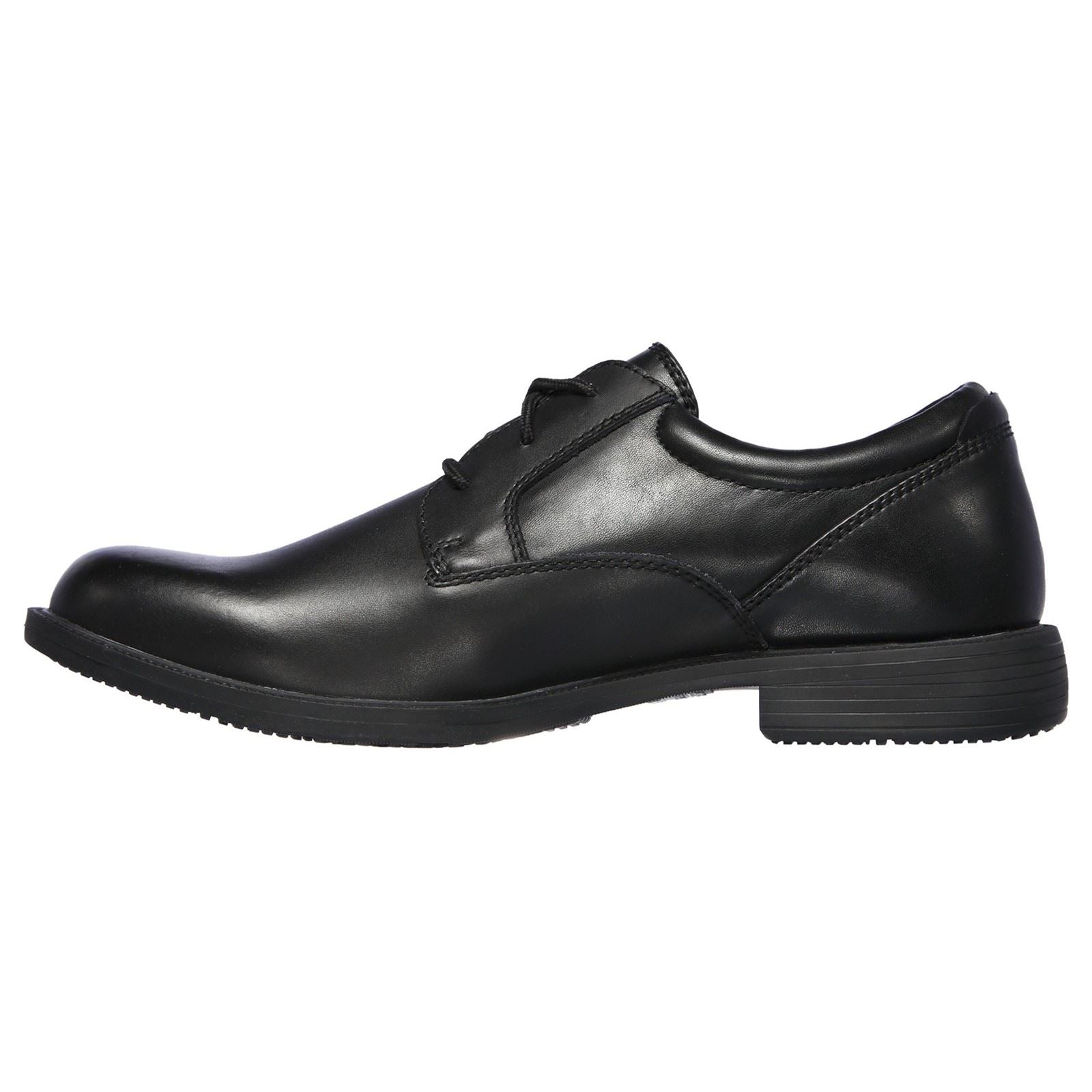 Skechers Dreston Rasmiss Leather Men's Black Standard Lace-Up Shoe