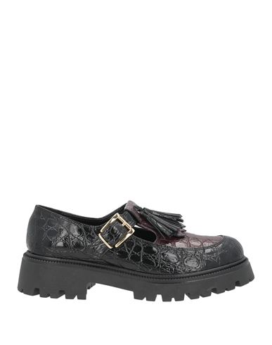 Woman Loafers Black Size 10 Leather