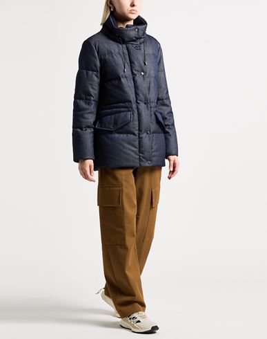 Woman Puffer Blue Size 4 Polyamide, Polyester