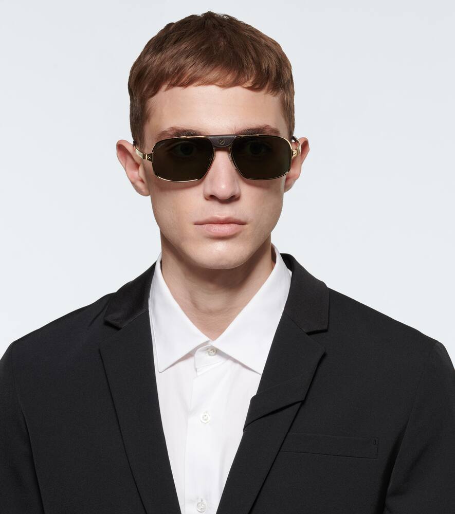Cartier Eyewear Collection Rectangle-frame acetate sunglasses