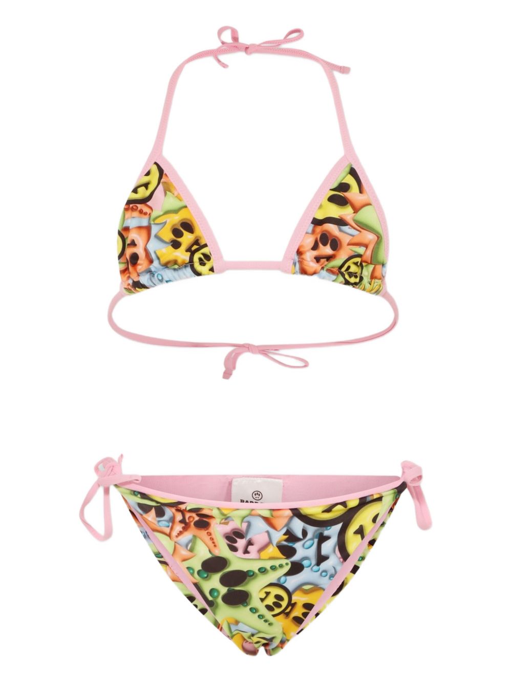 Graphic triangle bikini - Pink
