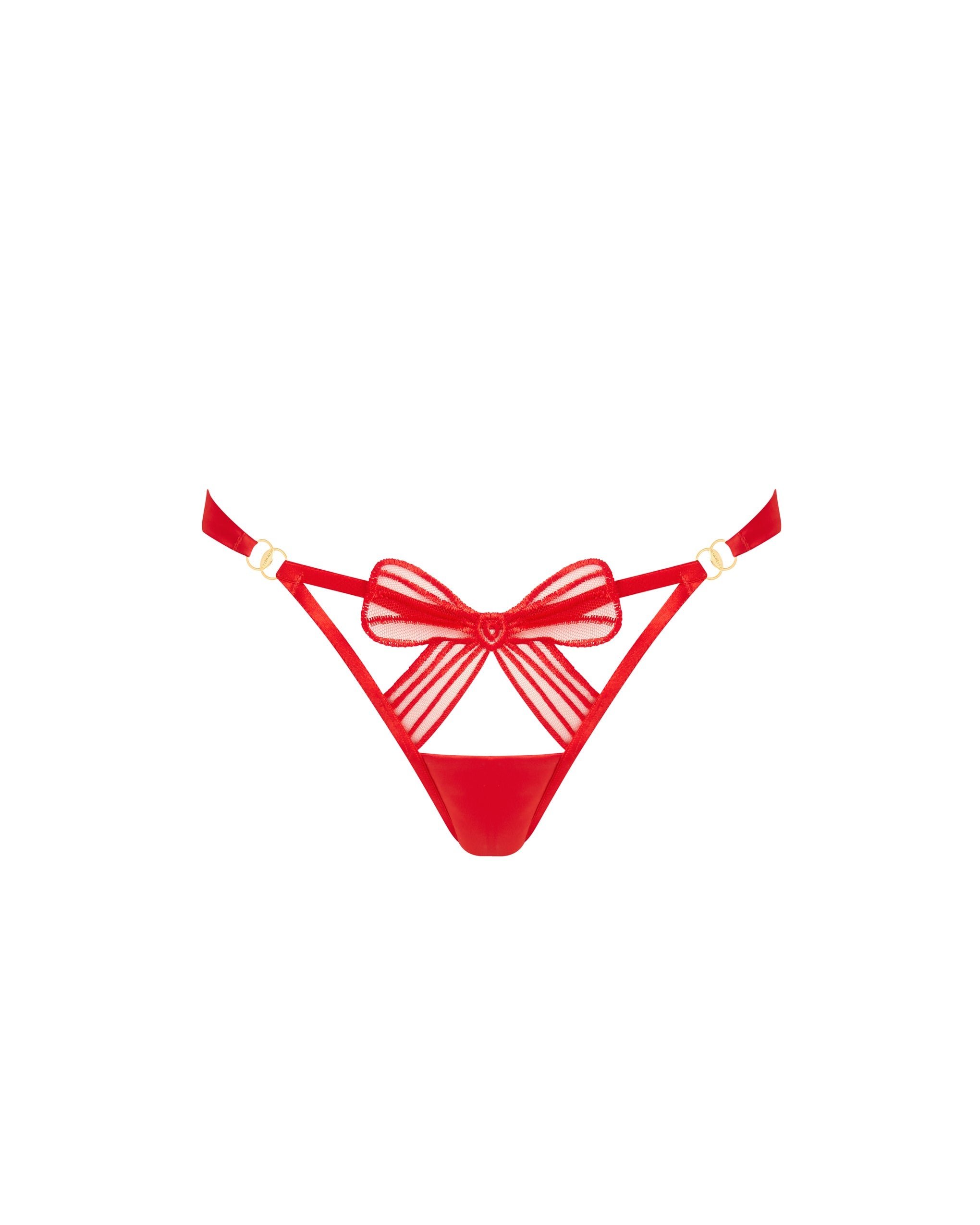 Bluebella Annabel Open-Back Panties Red