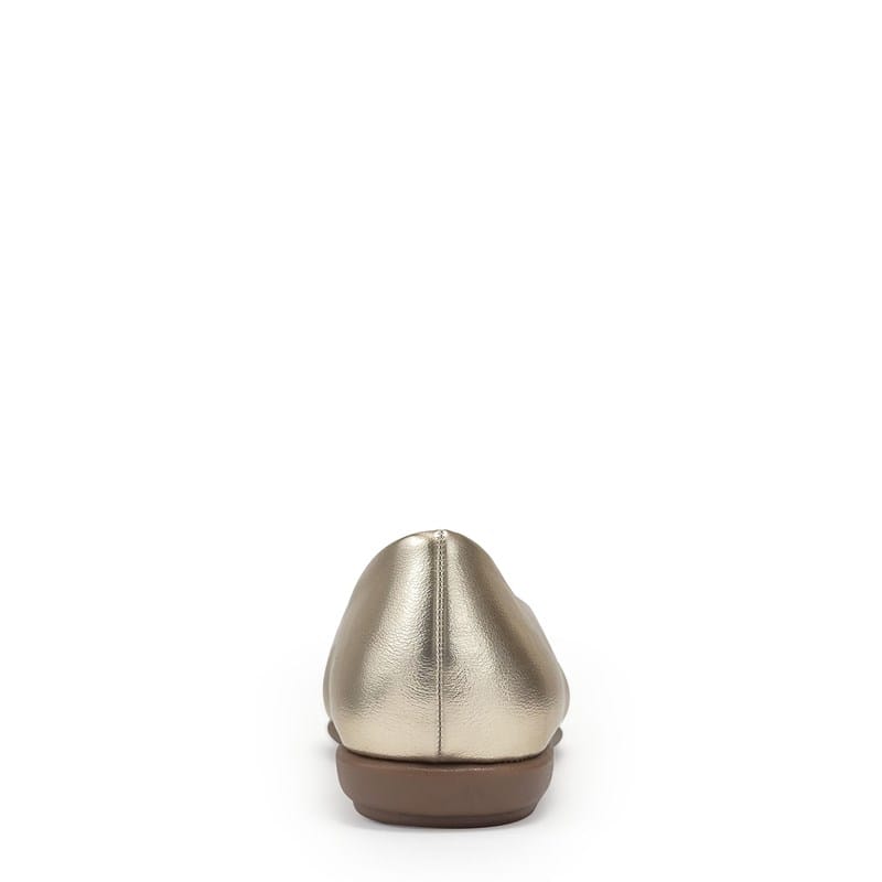 Women's Bell Ballet Flat Shoes (Soft Gold/Gold)
