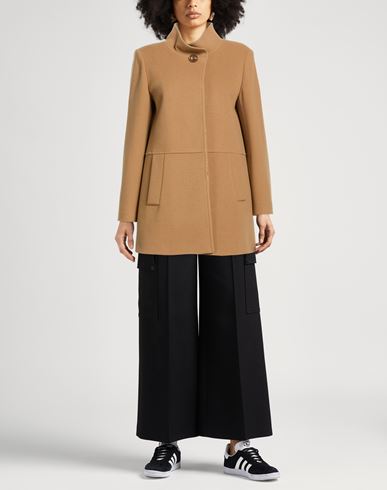 Icons Woman Coat Camel Size 10 Wool, Polyamide, Cashmere