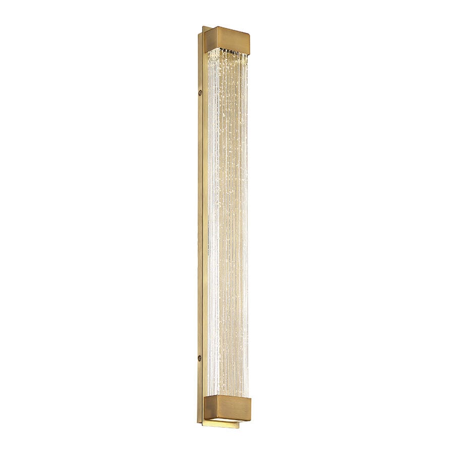 Modern Forms Tower 27" Wall Sconce in Aged Bra