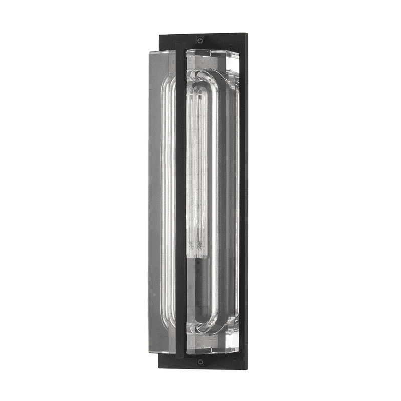 Black Brass One Light Wall Sconce from the Hawkins Collection