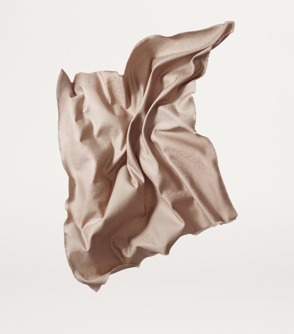 Cashmere-Wool-Silk Panther Shawl Scarf