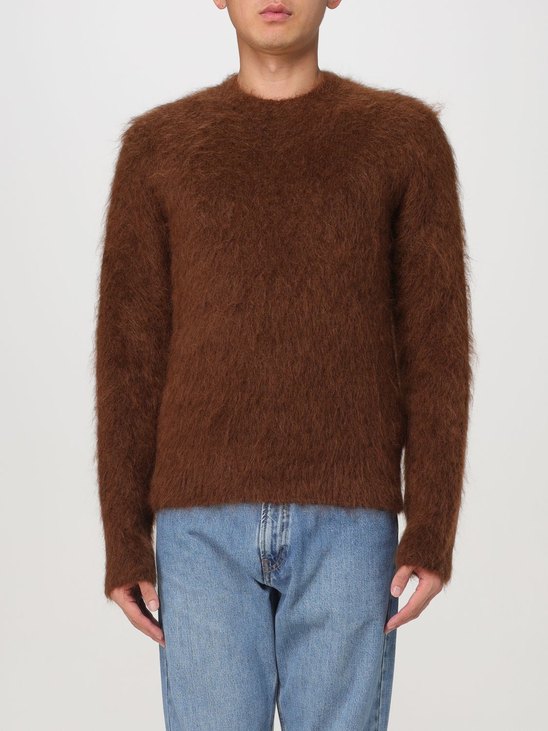 Brushed jumper - Brown