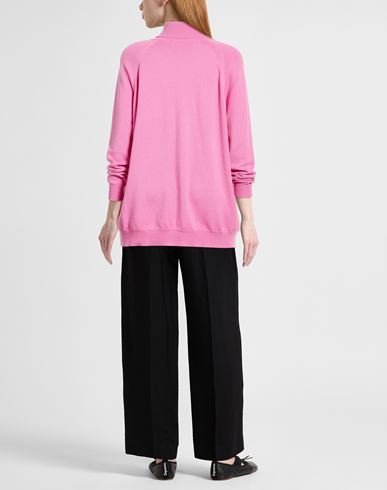 Woman Turtleneck Mauve Size M Cashmere