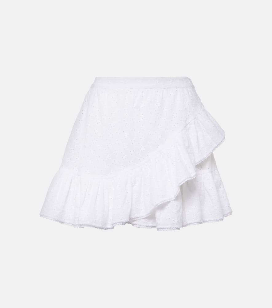 Bova broderie anglaise cotton miniskirt