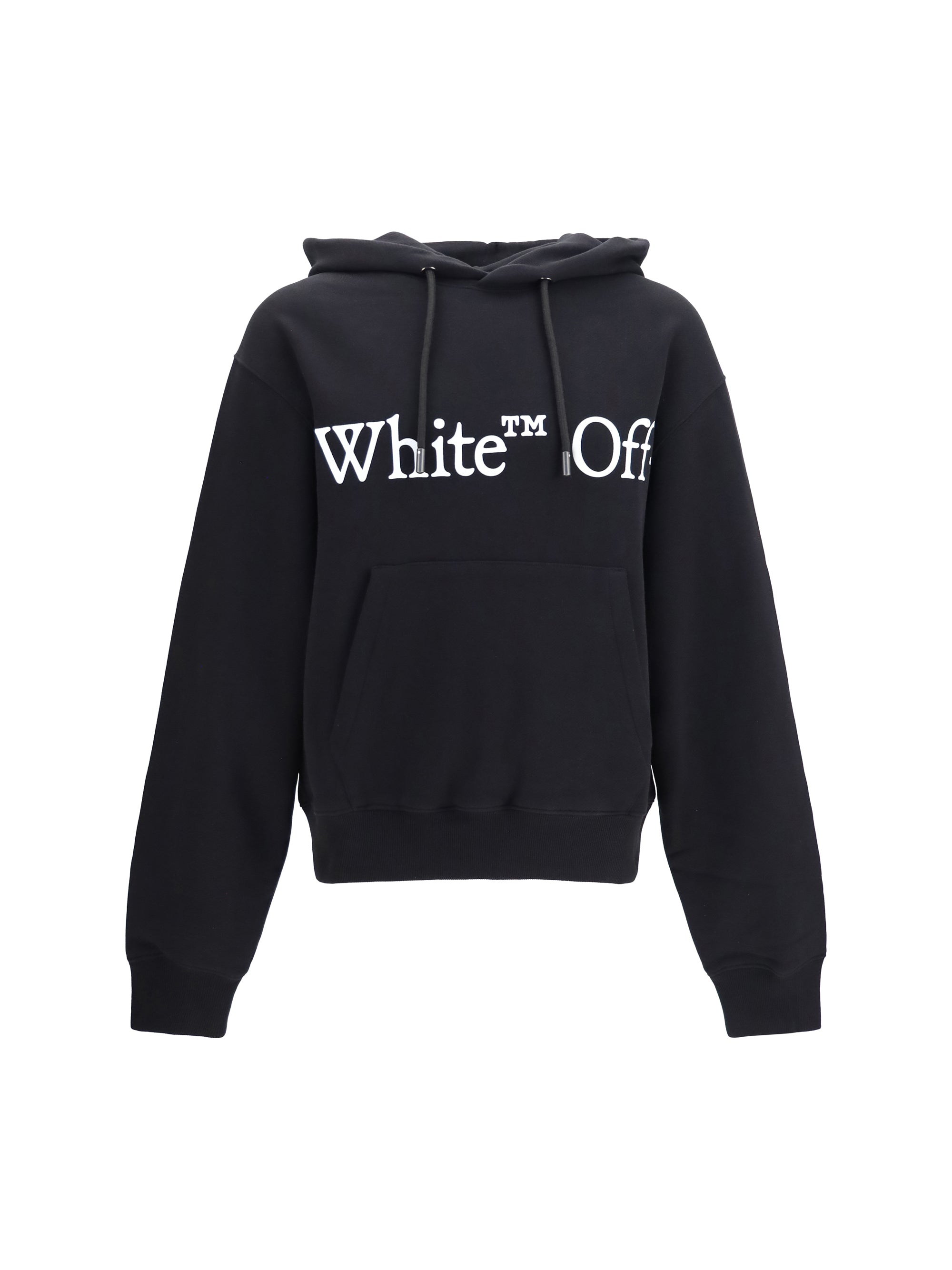 Logo-Printed Cotton Hoodie — Black