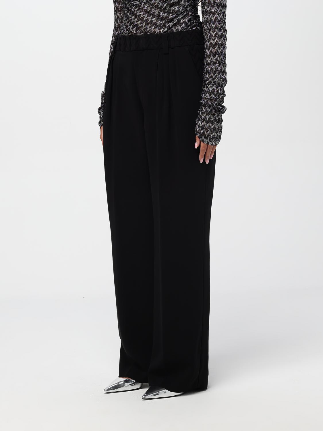 Dart-detailing trousers - Black