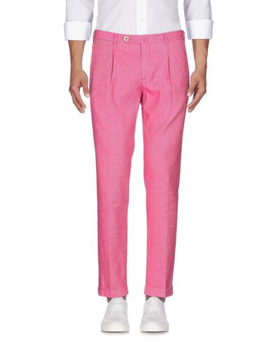 Man Jeans Fuchsia Size 40 Cotton, Linen, Elastane