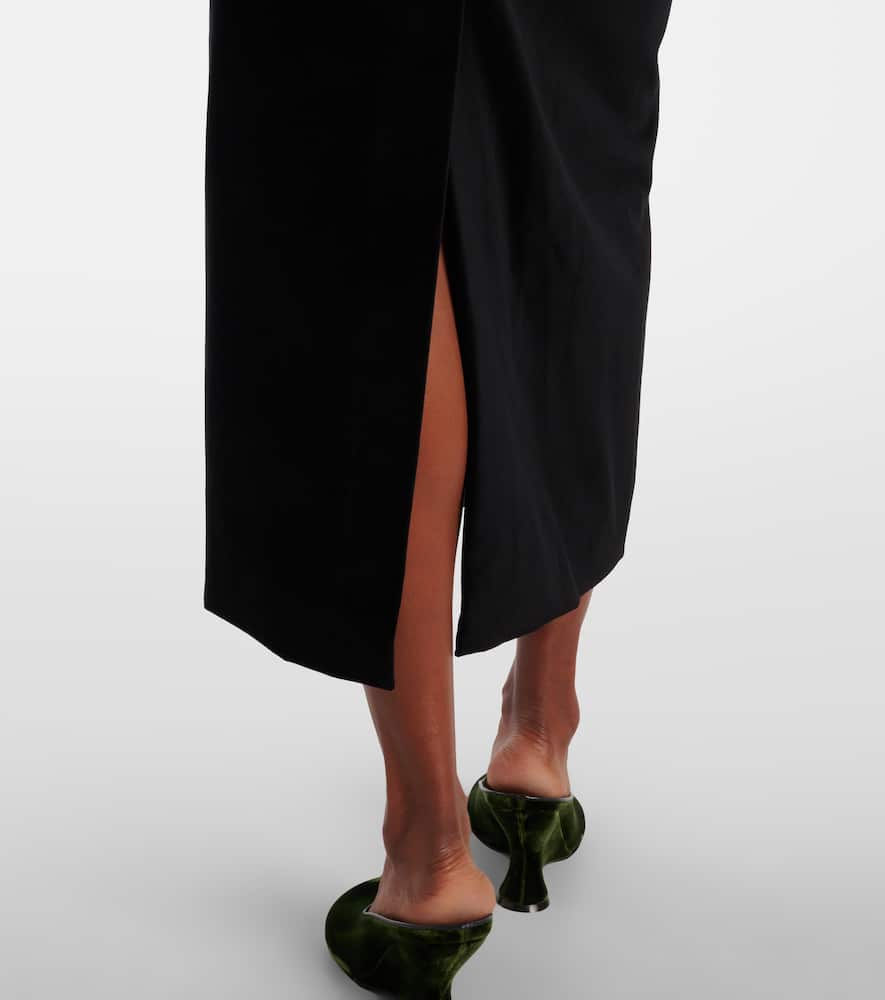 Sabella velvet midi dress