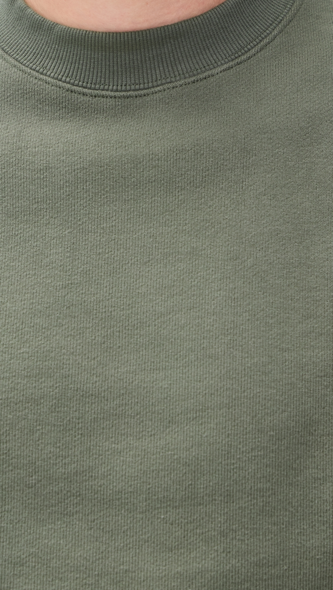 Loopback Crewneck Sweatshirt Olive