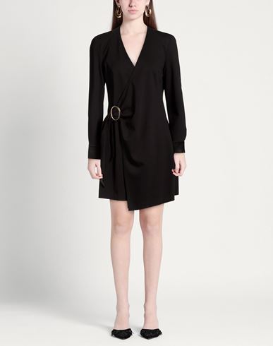Woman Mini dress Black Size 10 Viscose, Polyamide, Elastane
